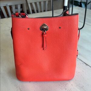Kate Spade Coral Leather Shoulder Bag